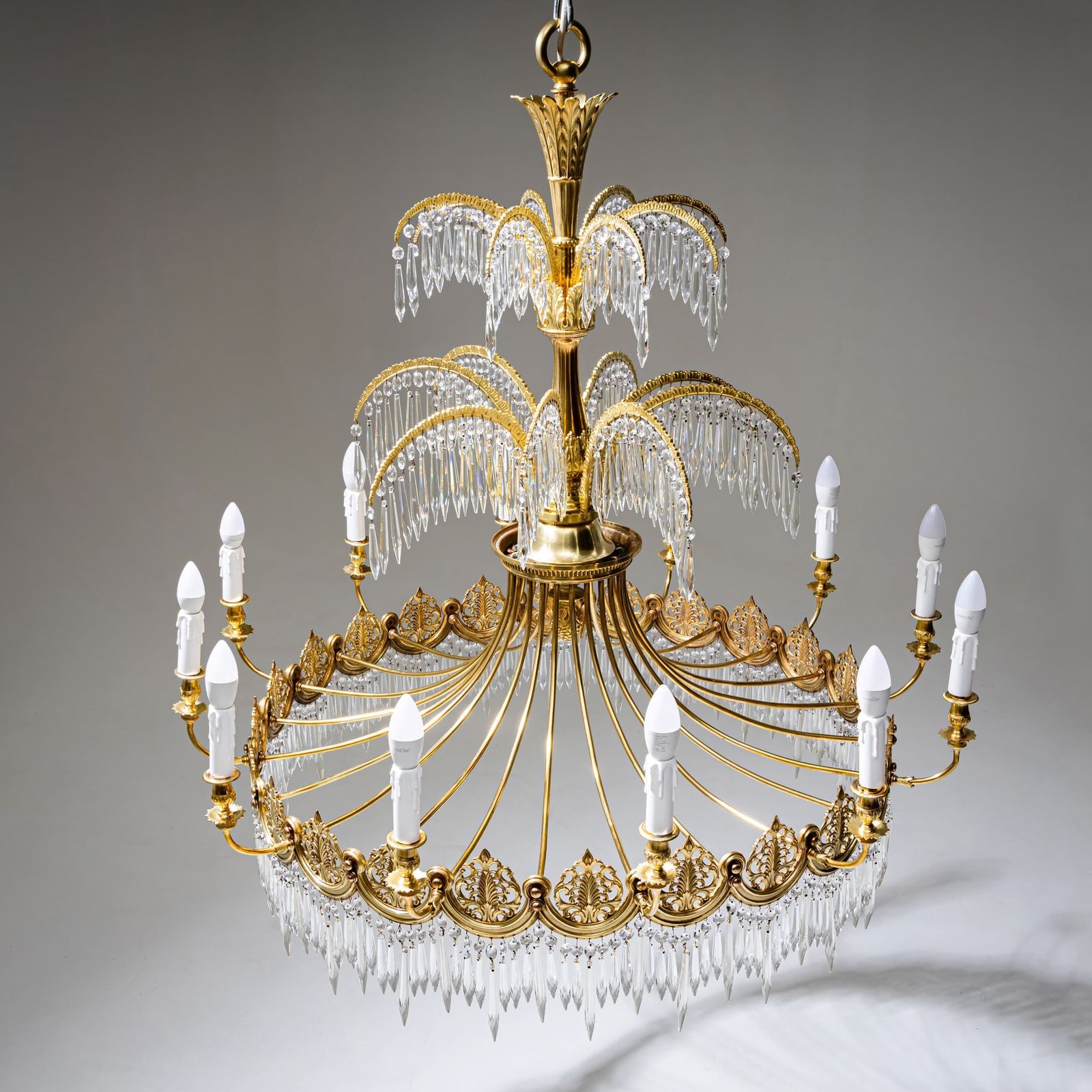Empire Style Chandelier After Schinkel, Probably Berlin, Early 20th Century photo Lighting