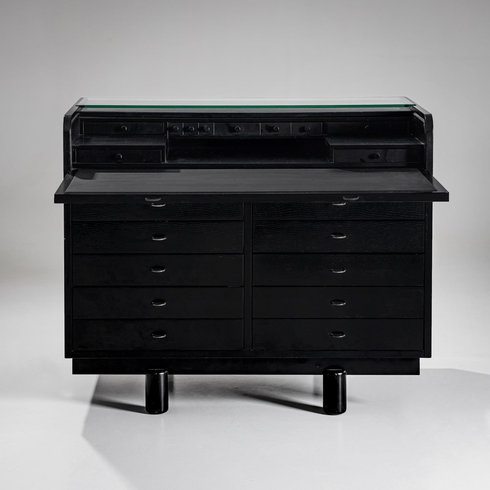 Black Desk By Gianfranco Frattini For Bernini, Italy, 1960s photo furniture