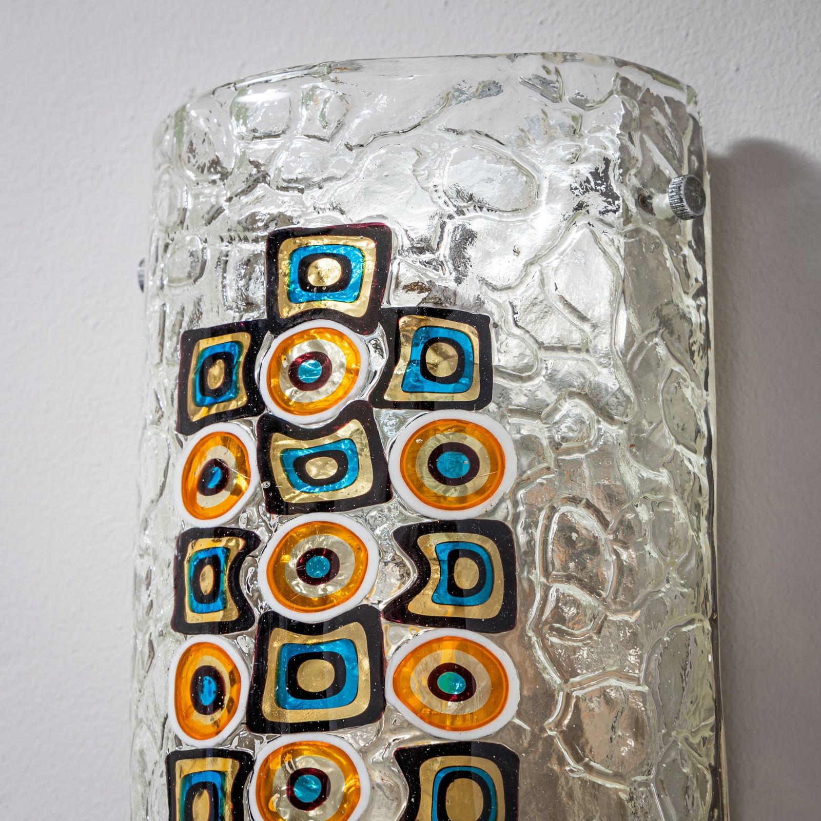 Pair Of Murano Glass Wall Lights, Attributed To Gianmaria Potenza, Italy, 1960s photo 1215.0