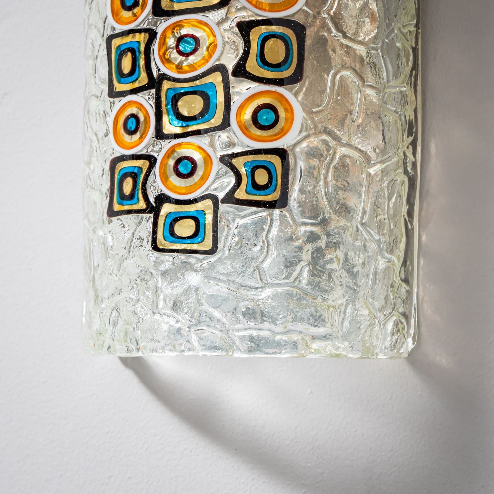 Pair Of Murano Glass Wall Lights, Attributed To Gianmaria Potenza, Italy, 1960s photo buy