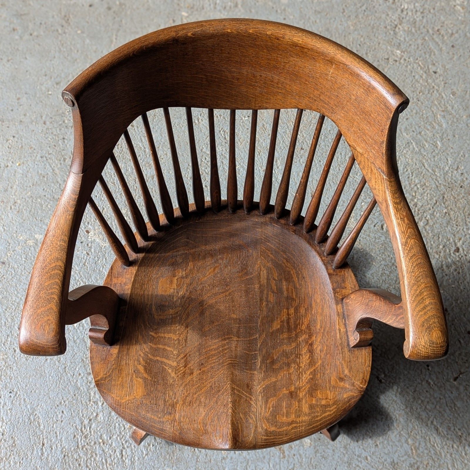 Antique Office Chair (Delivery Available) Oak C1900 photo Furniture