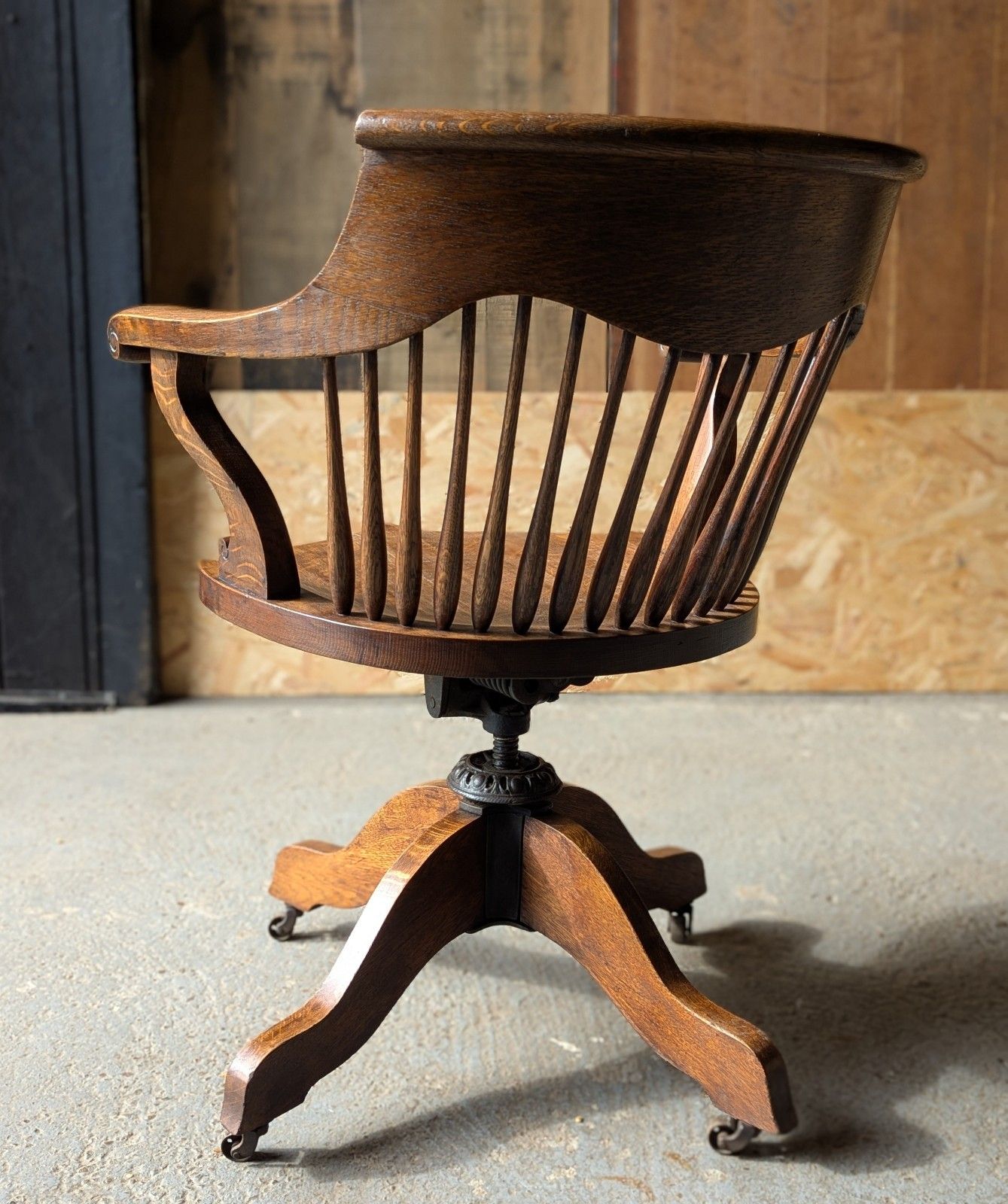 Antique Office Chair (Delivery Available) Oak C1900 photo buy