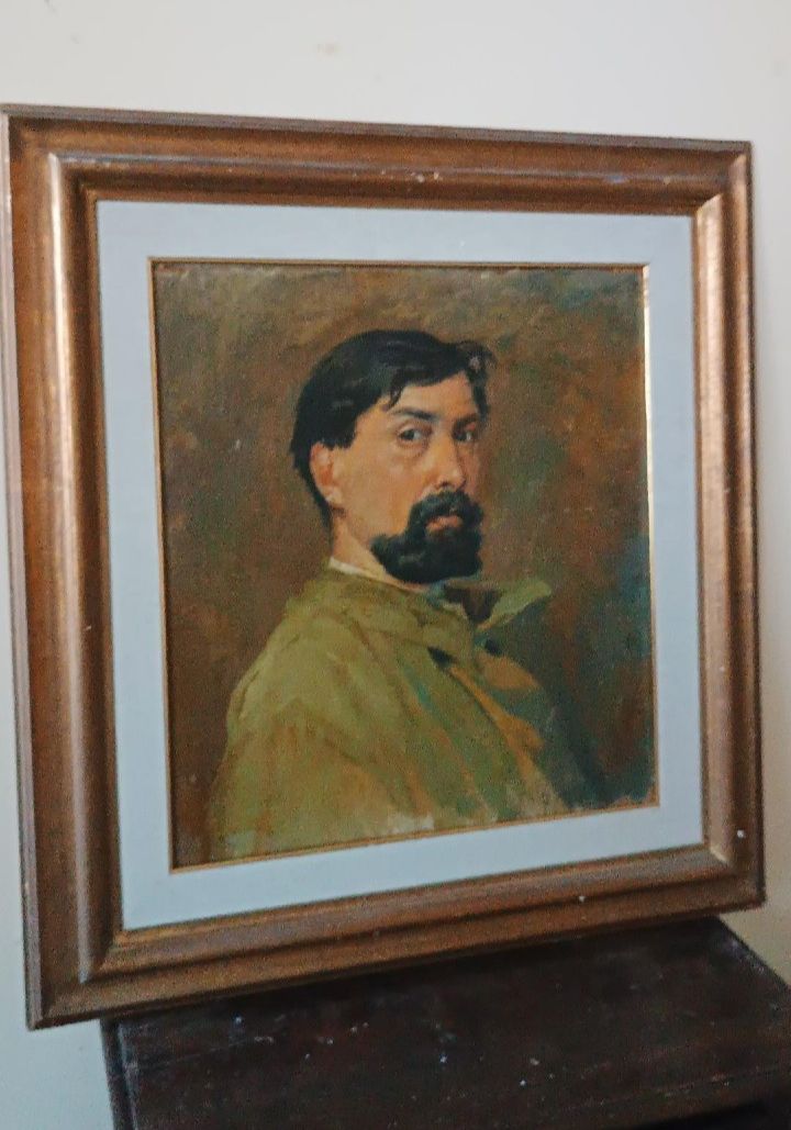 Oil On Canvas Portrait 1920s Painted On The Back Giuseppe Torelli (1881  1959)