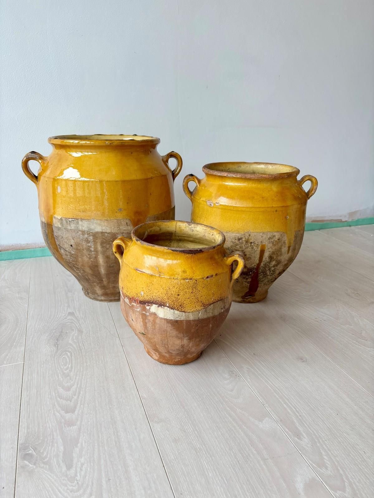 Collection Of Antique French Confit Pots photo for sale