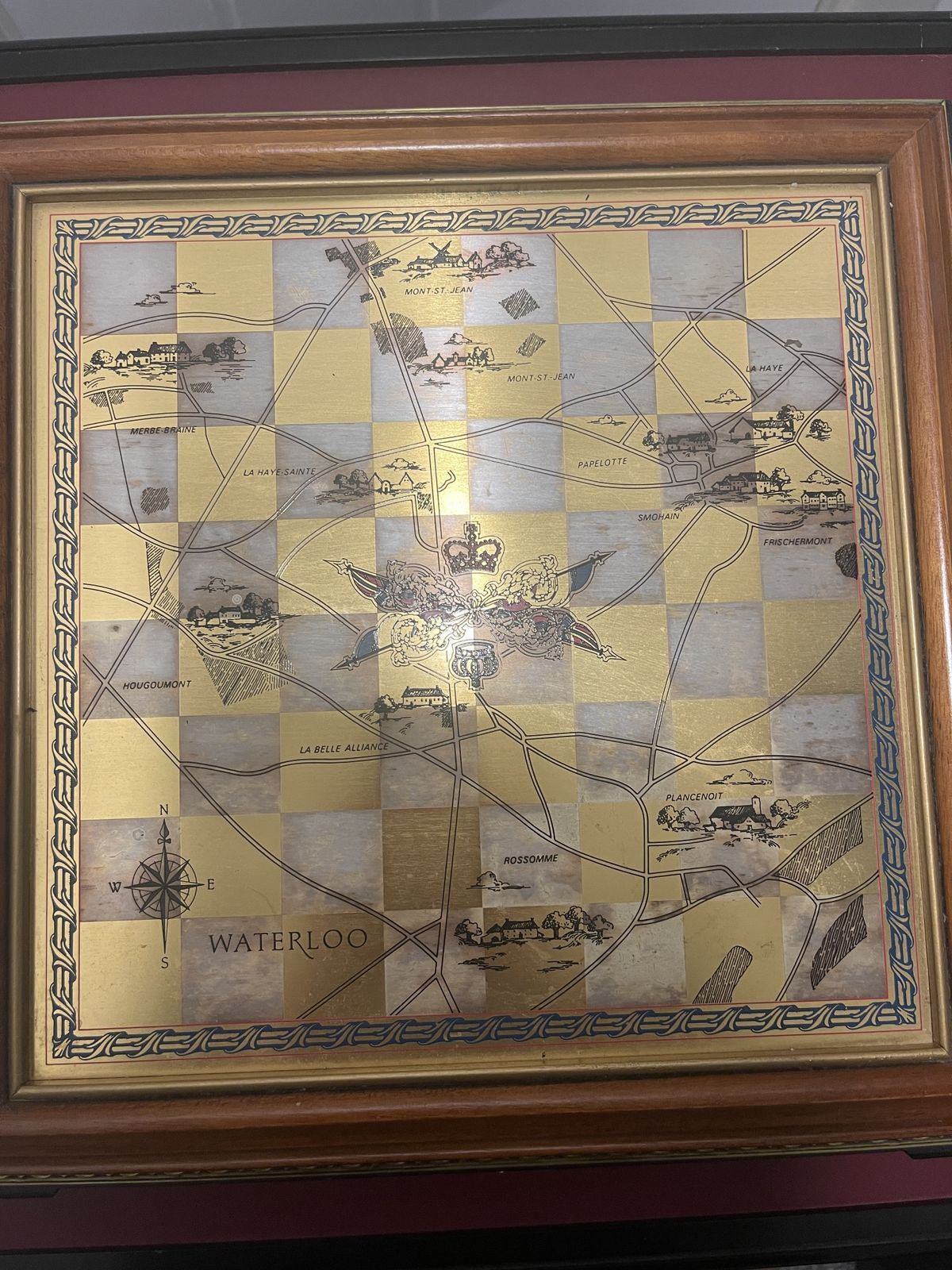 Rare Gold Edition Battle Of Waterloo Franklin Mint Chess Set & Table photo 990.0