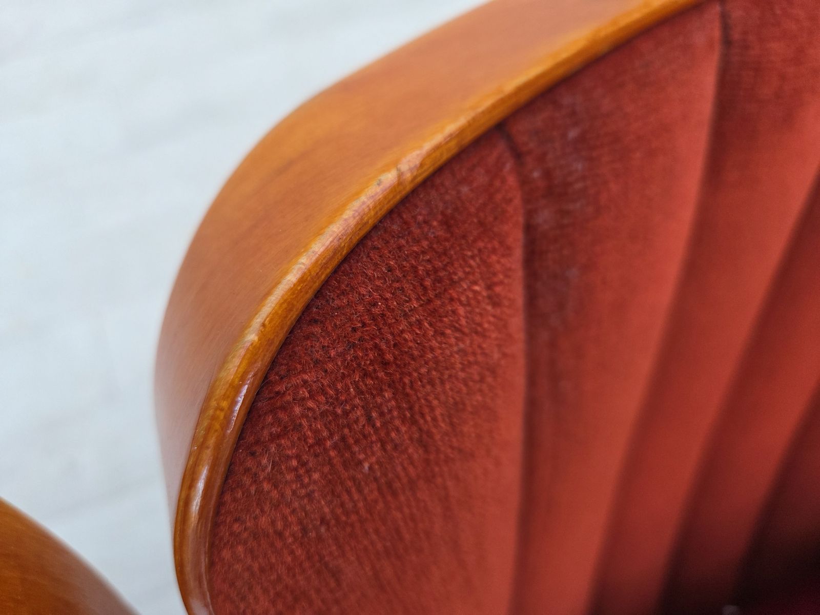 1950s, Danish Cinema/Theater Armchairs, Furniture Velour, Original Condition. photo buy