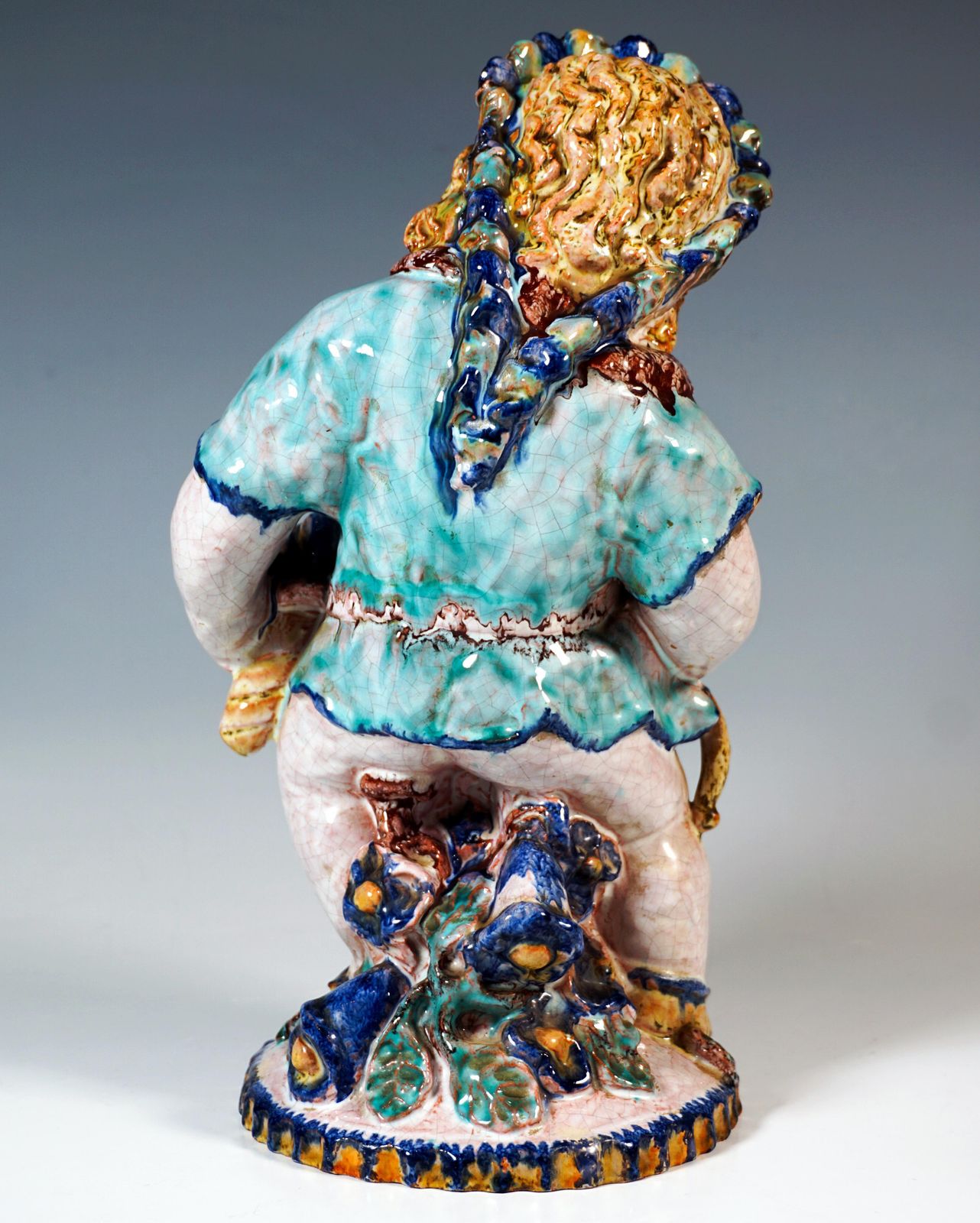 Large Putto As An Indian, By Michael Powolny, Sommerhuber Austria, 1925 1930 photo for sale