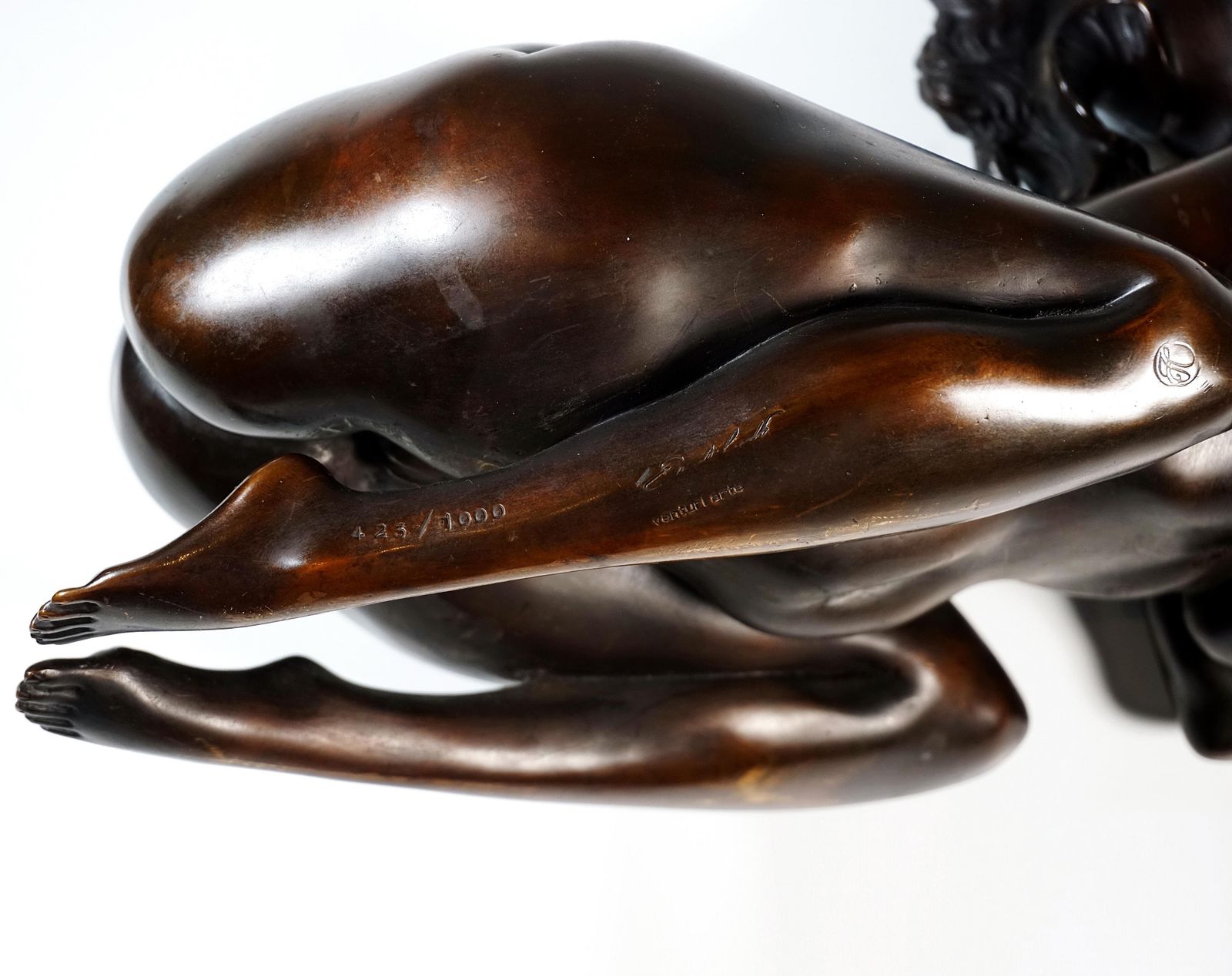 Erotic Bronze Figure, Sphinx On Granite Base, By Ernst Fuchs, Venturi Arte, 1977 photo 4352.0