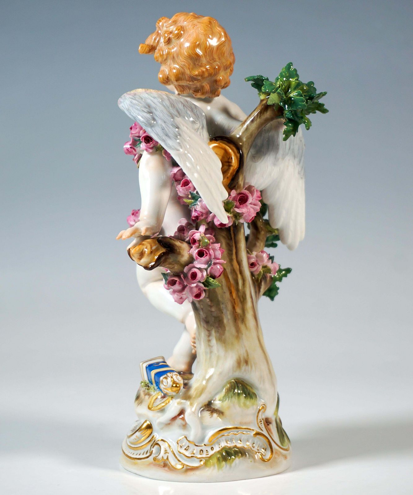 Meissen Art Nouveau Figure 'Tied Up Cupid' By Paul Helmig, Germany Circa 1900 photo Home Decor