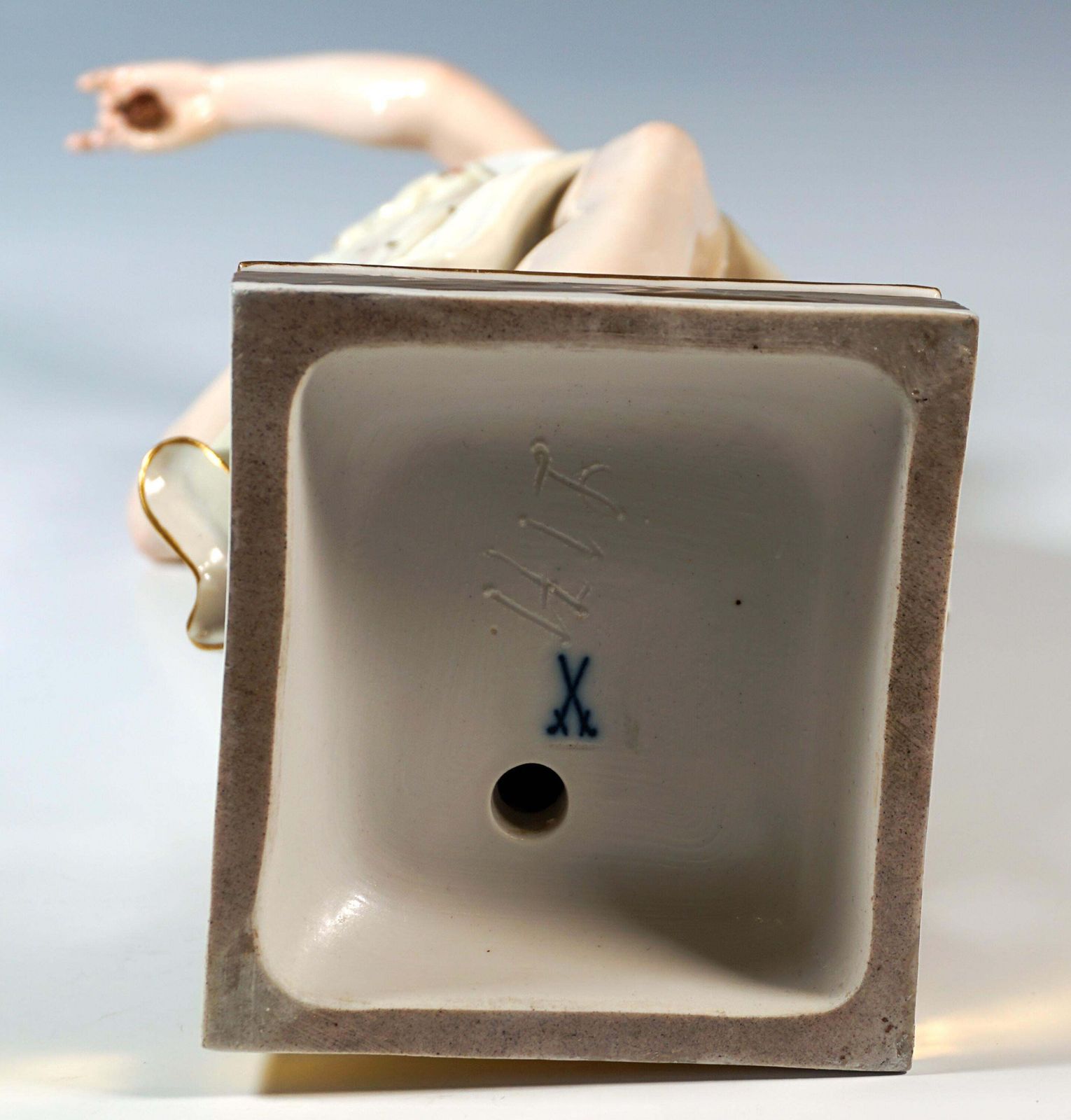 photo furniture Large Meissen Porcelain Figurine 'Dancing Vestal Virgin' By E.J. Haenel, Ca 1880