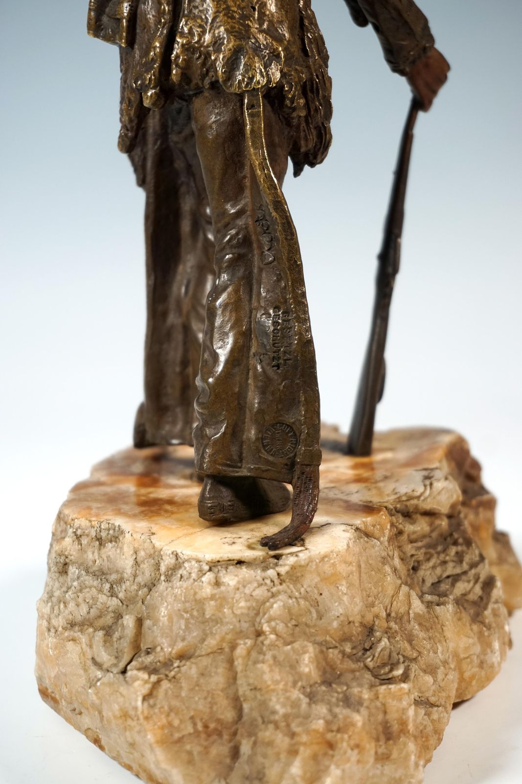 Native American Looking Into Distance, Viennese Bronze By Carl Kauba, Circa 1920 photo vinterior