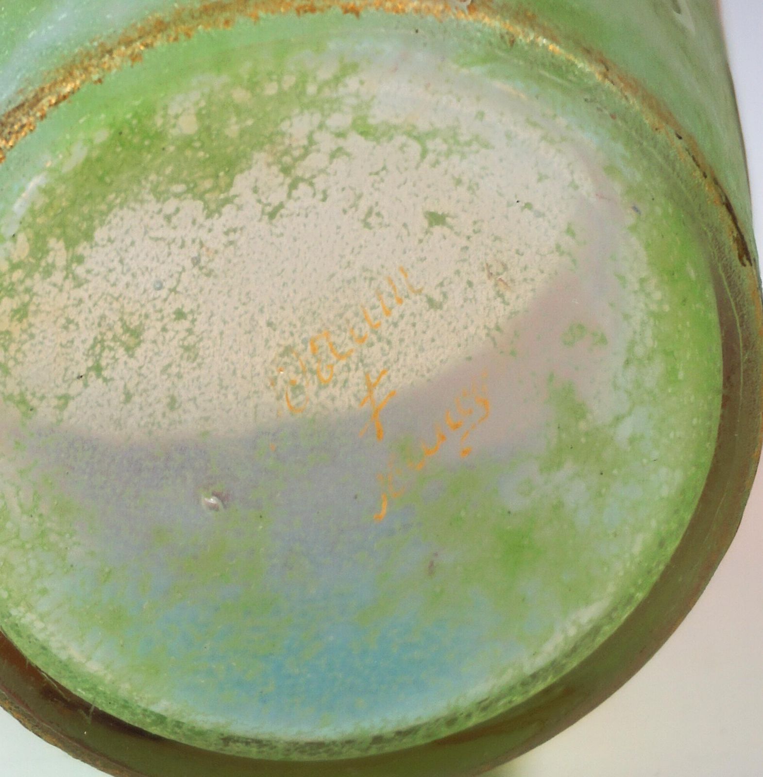 Art Nouveau Cameo Vase 'Tulipes', Daum Frères, Nancy, France, Circa 1890/1895 photo vintage