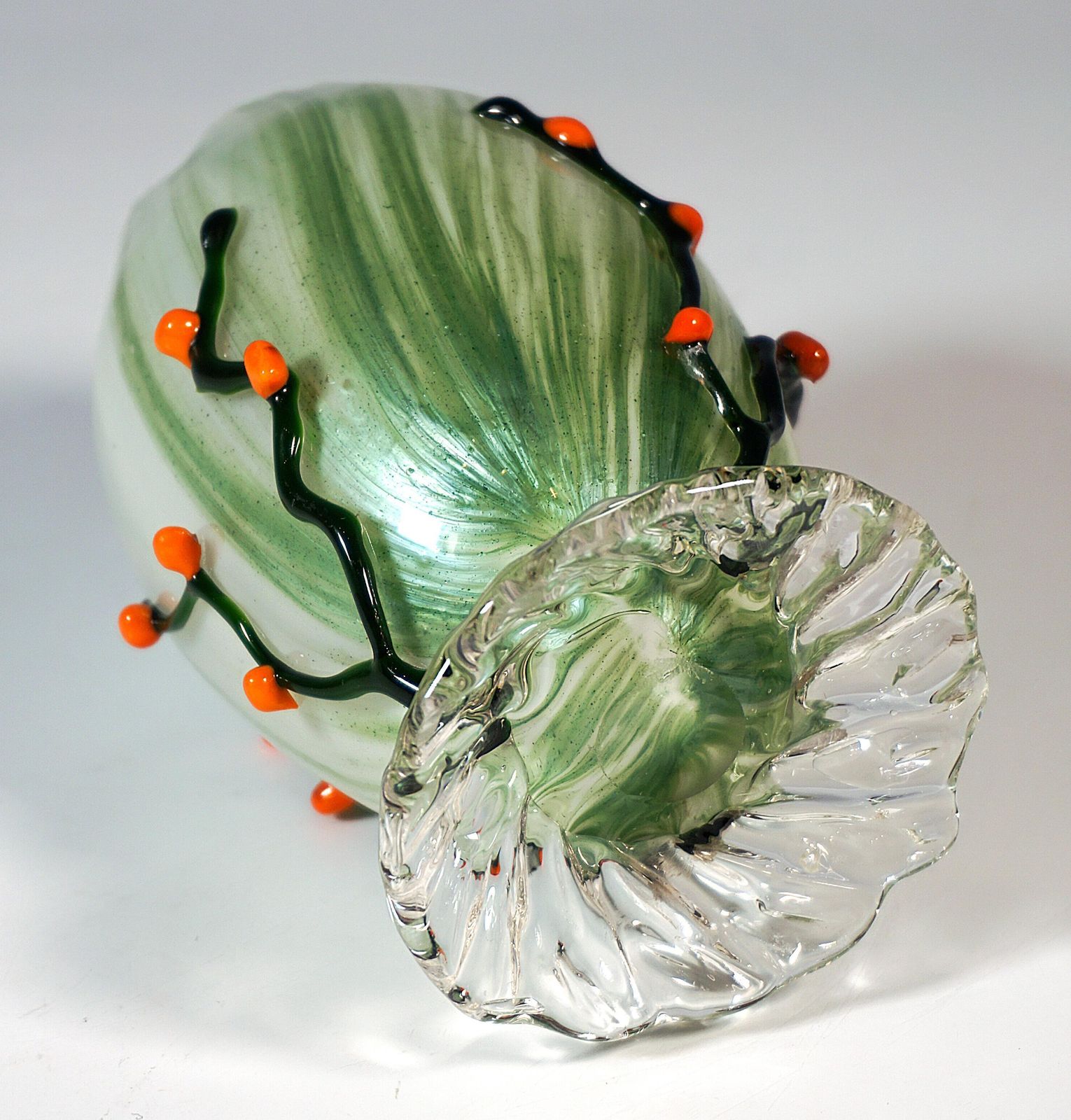 Loetz Art Nouveau Egg Shaped Vase, Execution 33, Bohemia, Austria Hungary, 1907 photo Home Decor