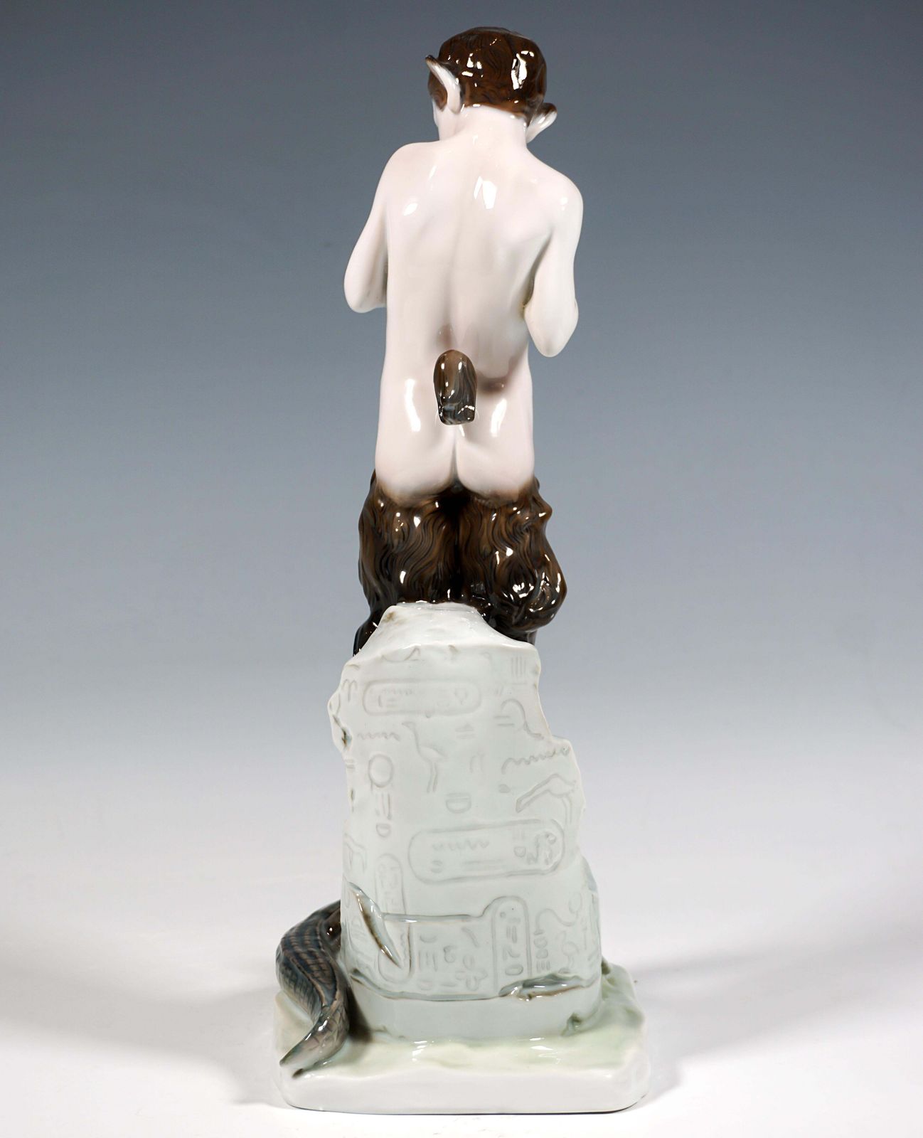 Porcelain Figure, Faun With Crocodile, By Rosenthal Selb, Germany, Circa 1923 photo for sale