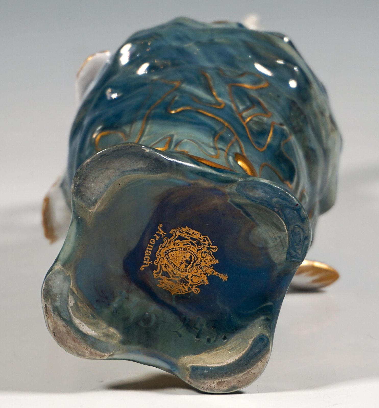 Art Nouveau Shell Vase With Nymph, Max Hiller For Rosenthal, Kronach, 1898 1900 photo 1421.0