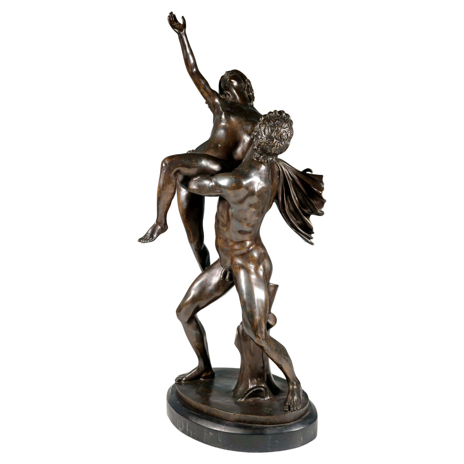 'Rape Of A Woman', Large Bronze Group After Giambologna, Early 20th Century