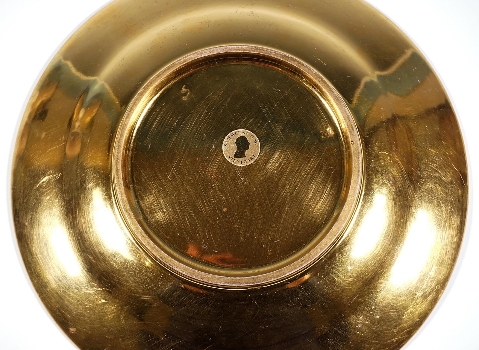 Viennese Imperial Porcelain Plate, 'Lustschloß Schönbrunn', Rich Gilding, 1813 photo 2309.0