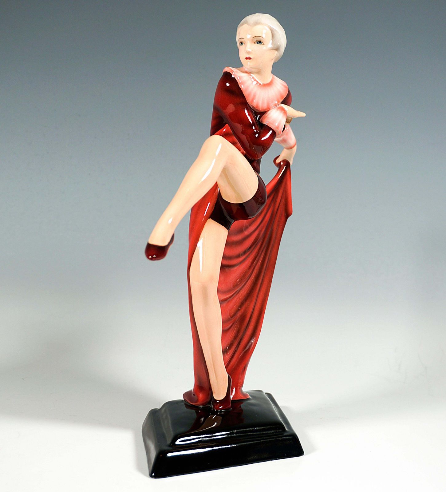 Goldscheider Vienna Art Déco Figure Posing Dancer With Cloth, By Lorenzl C.1939 photo furniture