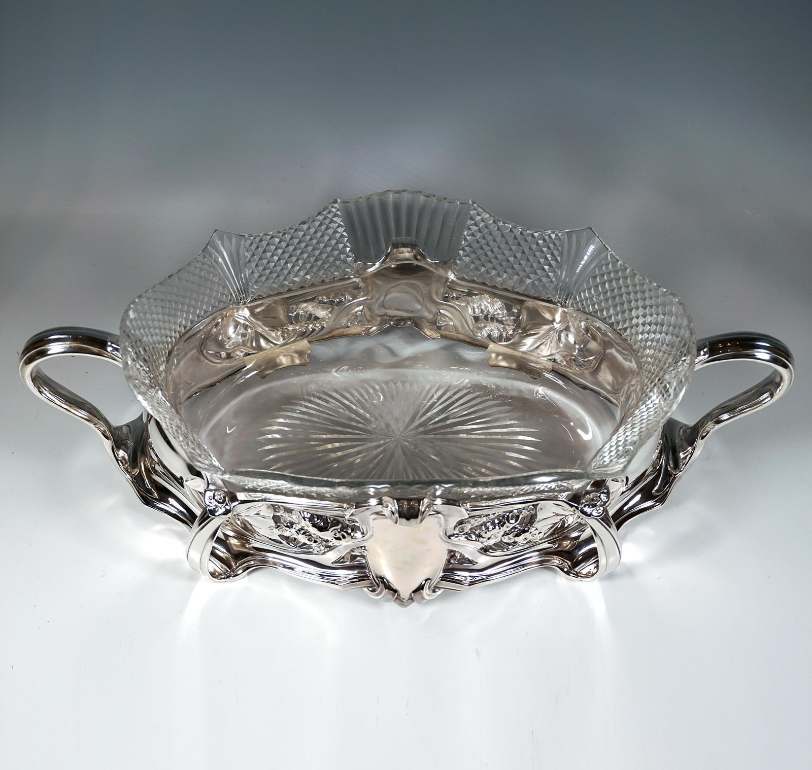 Art Nouveau Silver Jardinière, Bruckmann & Sons For Theodor Schallmayer Germany photo Home Decor