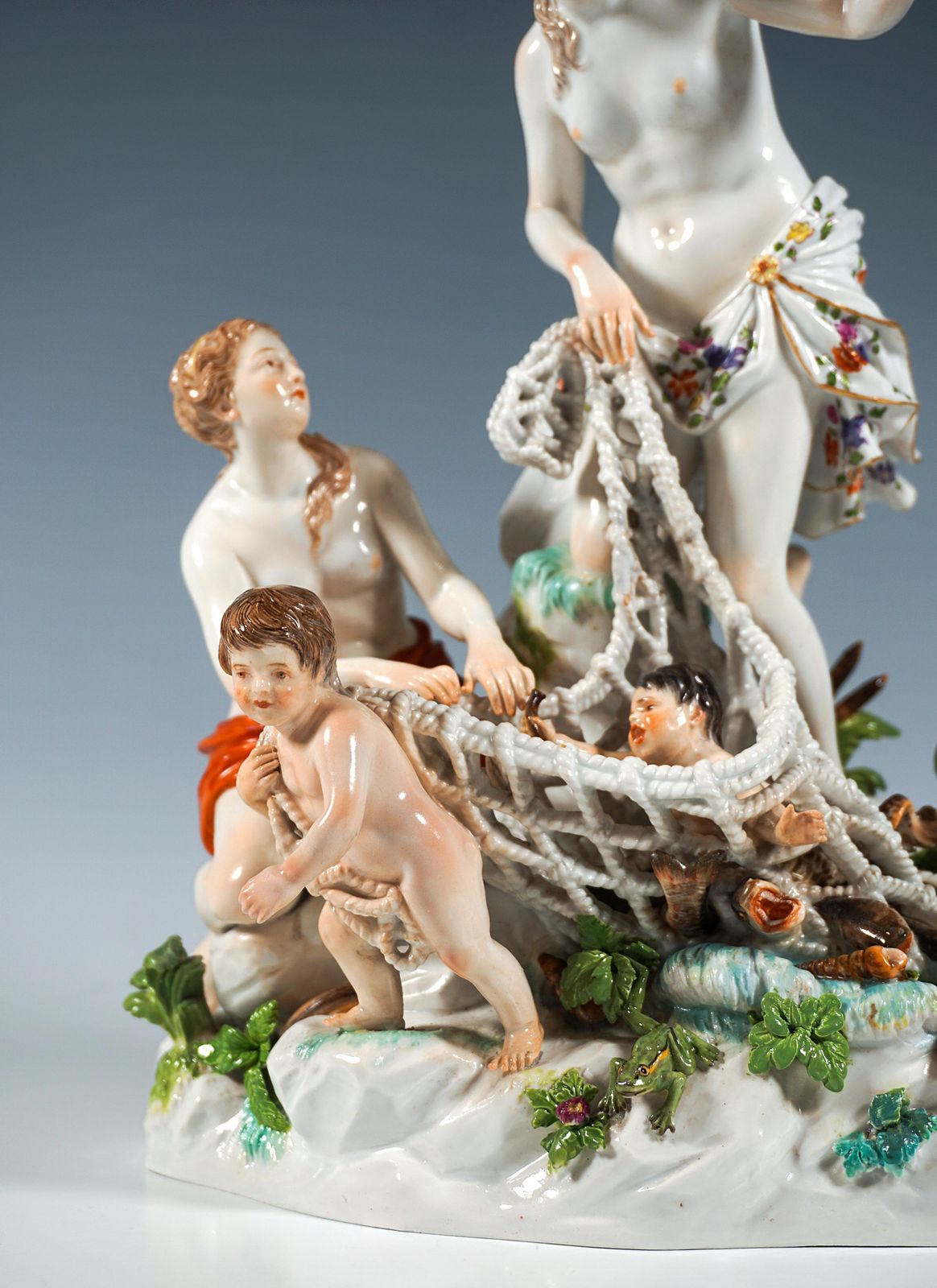 Large Mythological Meissen Group 'The Catch Of The Triton', J.J. Kändler, C 1870 photo buy
