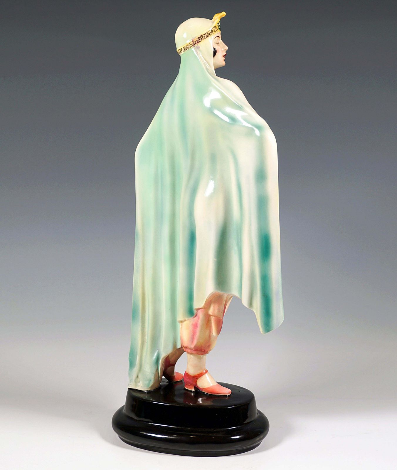 Large Goldscheider Art Deco Odalisque 'Aida' By Josef Lorenzl, Around 1925 photo for sale
