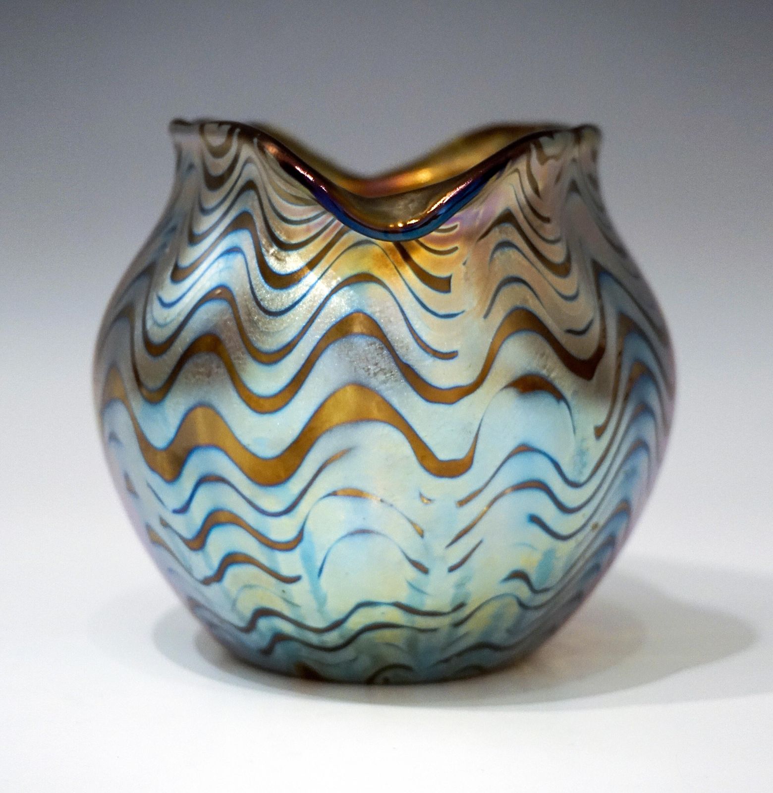 Loetz Art Nouveau Glass Vase Phenomenon Gre Crete 7767, Austria Hungary, Ca 1900 photo 3052.0