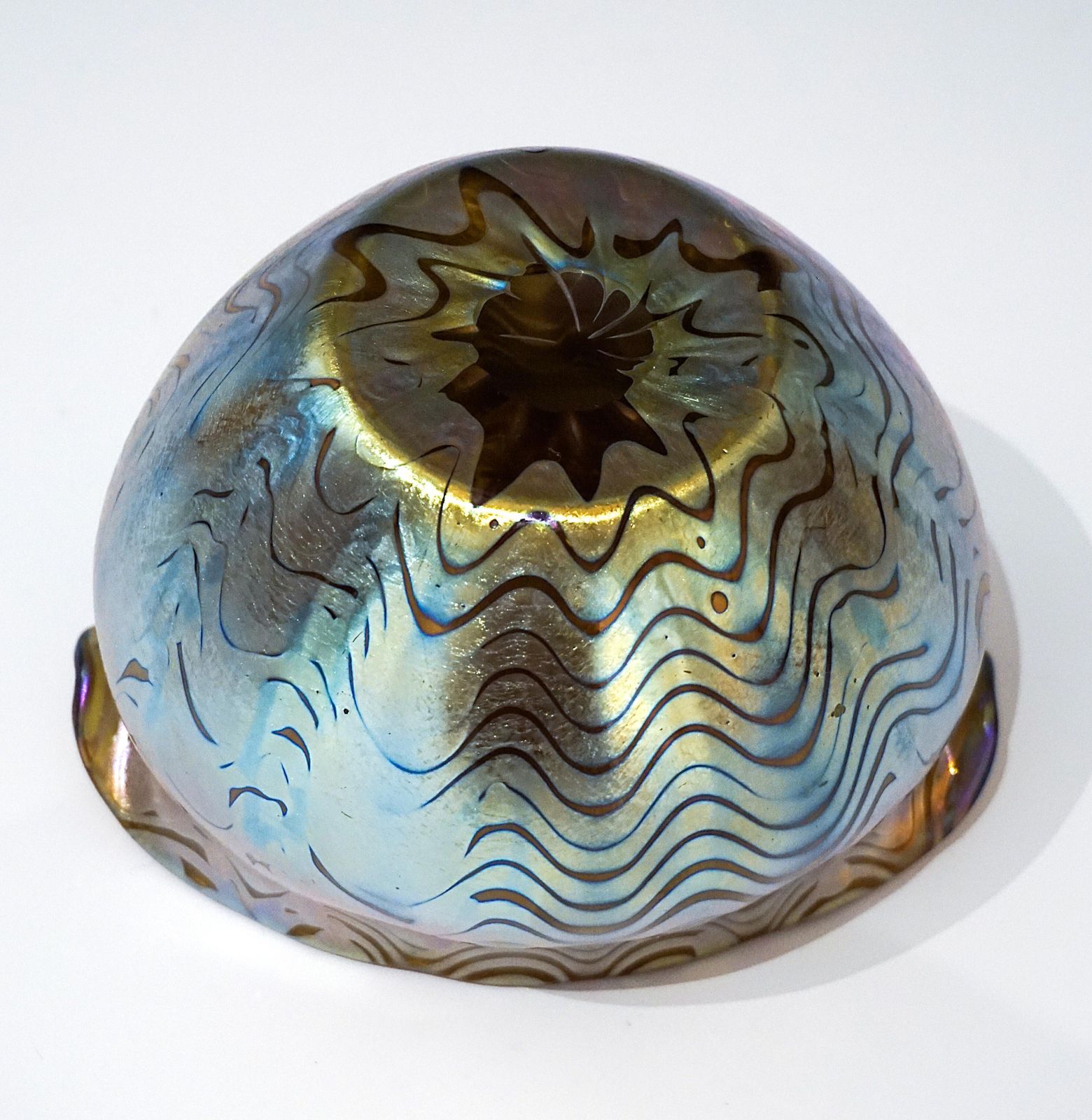 photo furniture Loetz Art Nouveau Glass Vase Phenomenon Gre Crete 7767, Austria Hungary, Ca 1900