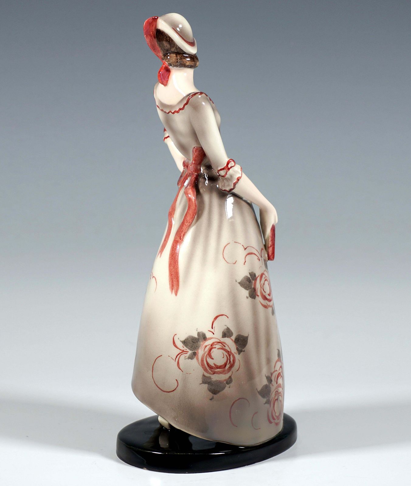 Goldscheider Vienna Art Déco Figure Elegant Lady Posing, By Claire Weiss, C 1931 photo for sale