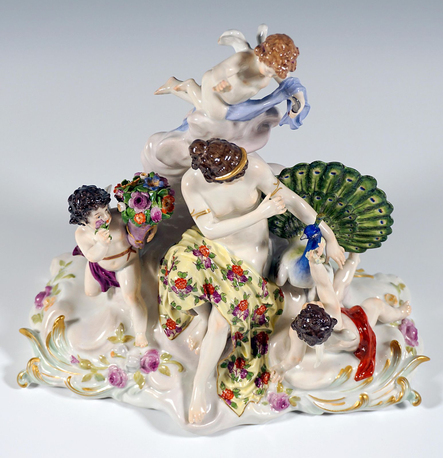 Meissen Art Nouveau Group 'The Air' By Paul Helmig, Germany Around 1900 photo 4099.0
