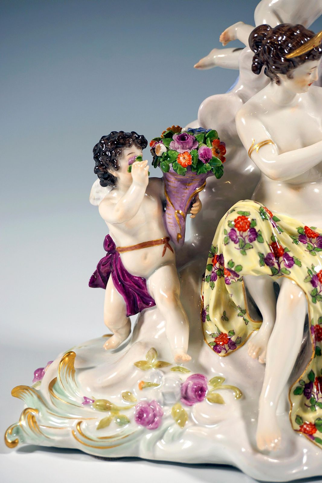 Meissen Art Nouveau Group 'The Air' By Paul Helmig, Germany Around 1900 photo vinterior