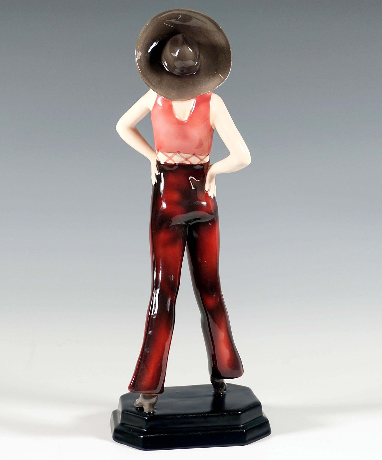 Goldscheider Art Déco Figure 'Cowboy Girl', By Stephan Dakon, Circa 1929 photo for sale