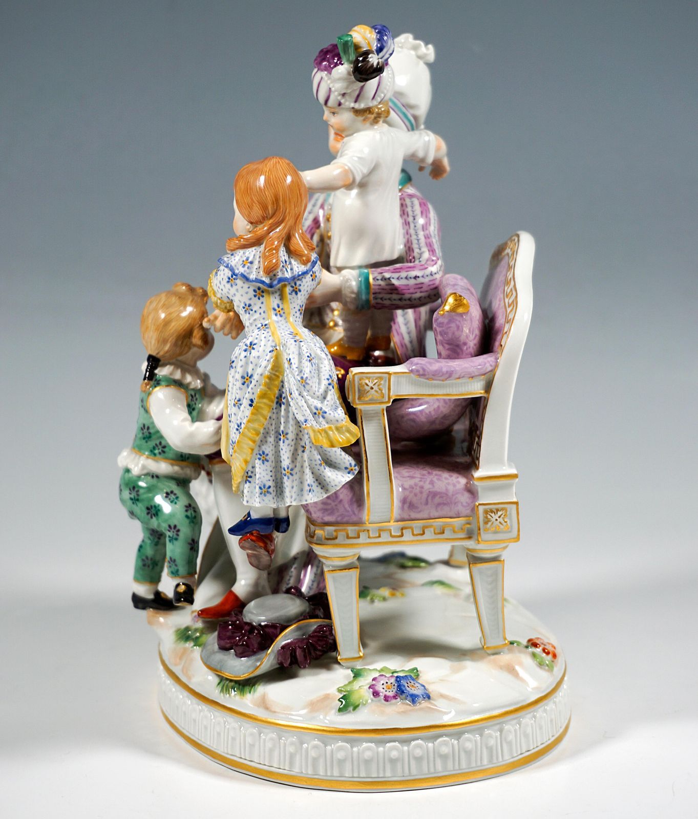 Meissen Rococo Group 'The Good Father' By J.C. Schönheit, 20th Century photo 3401.0