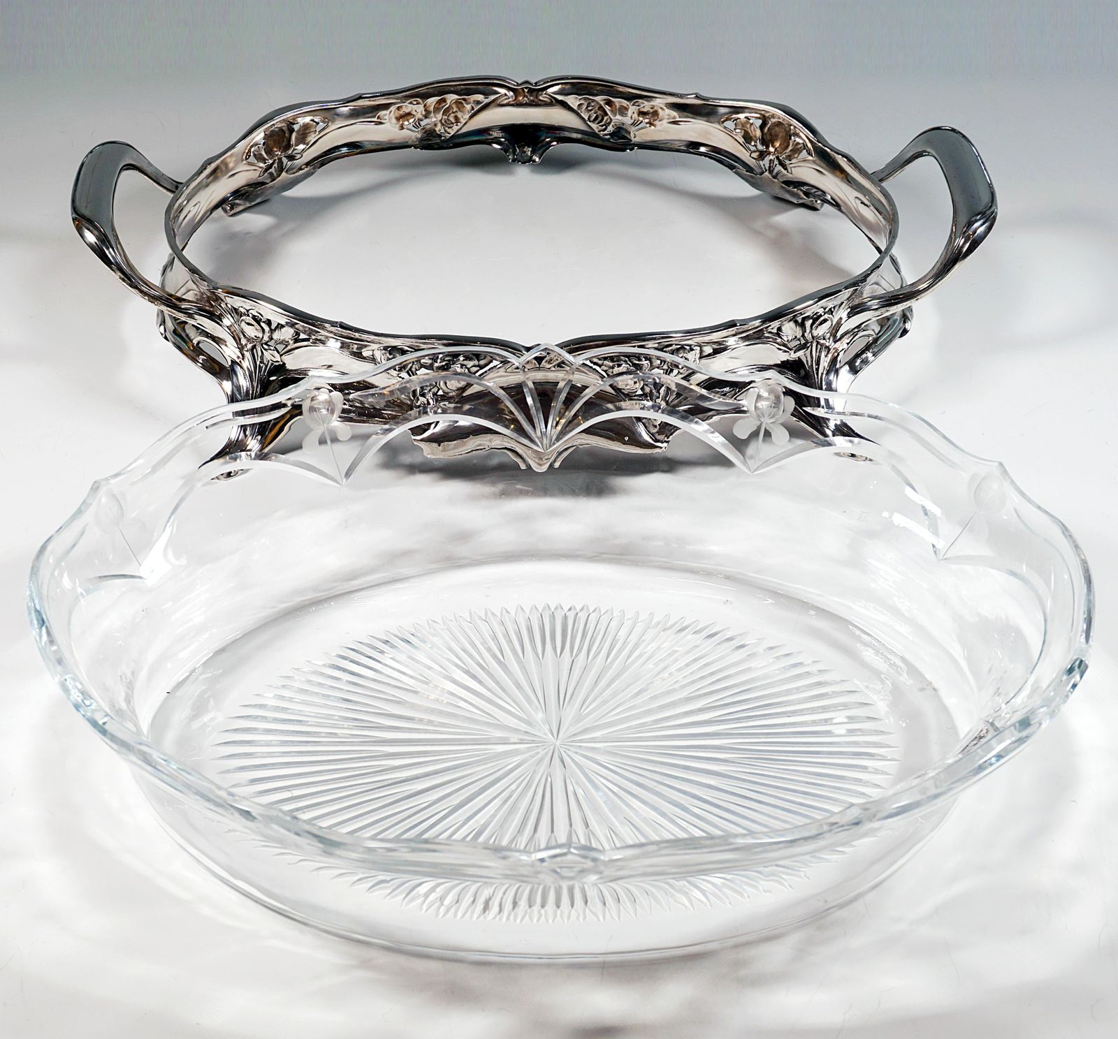 Art Nouveau Silver Jardinière, Bruckmann & Sons For Lazarus Posen Germany C 1900 photo buy