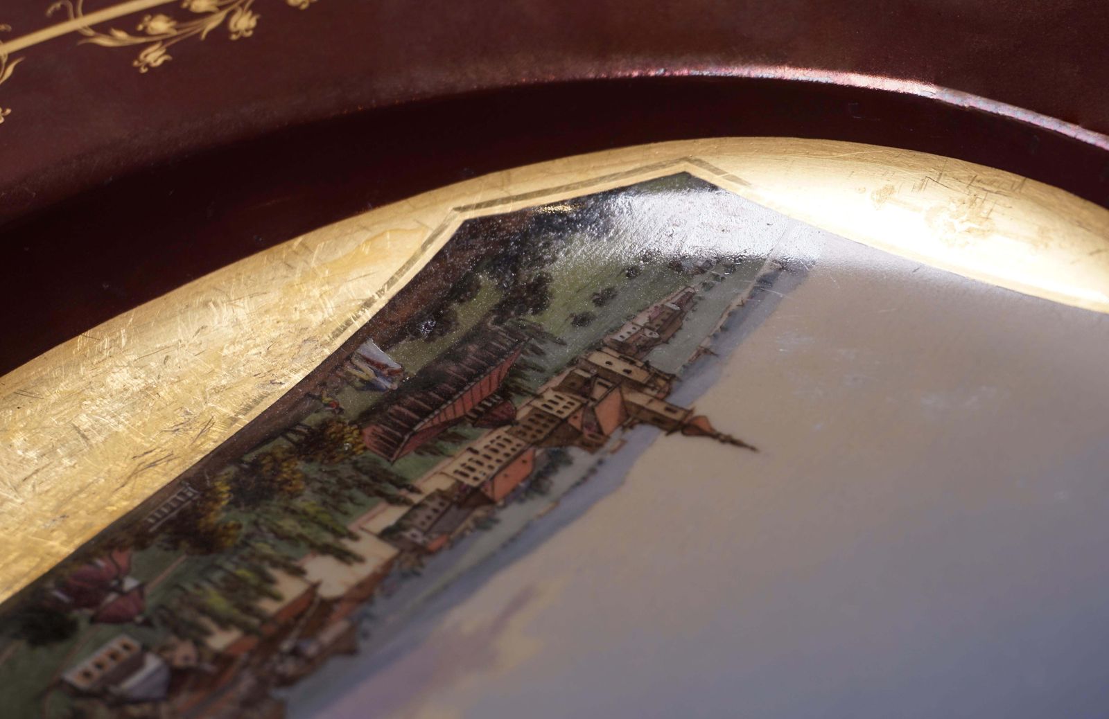 Viennese Imperial Porcelain Picture Plate Plate, Baden En Autriche, 1813 photo vinterior