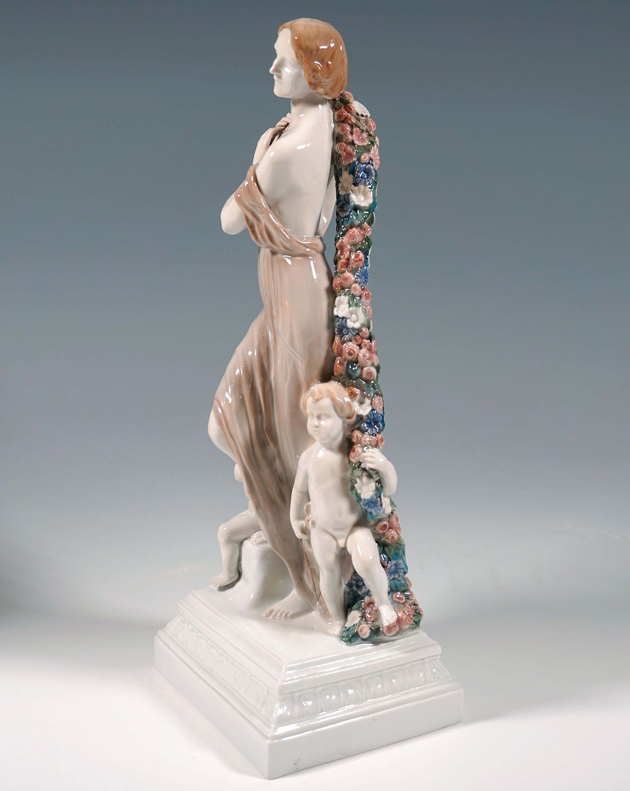 Large Porcelain Group 'Joy Of Life' By J. Limburg Rosenthal Selb Germany Ca 1923 photo 7282.0