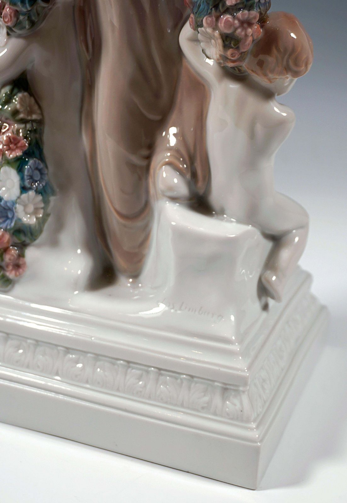 photo furniture Large Porcelain Group 'Joy Of Life' By J. Limburg Rosenthal Selb Germany Ca 1923