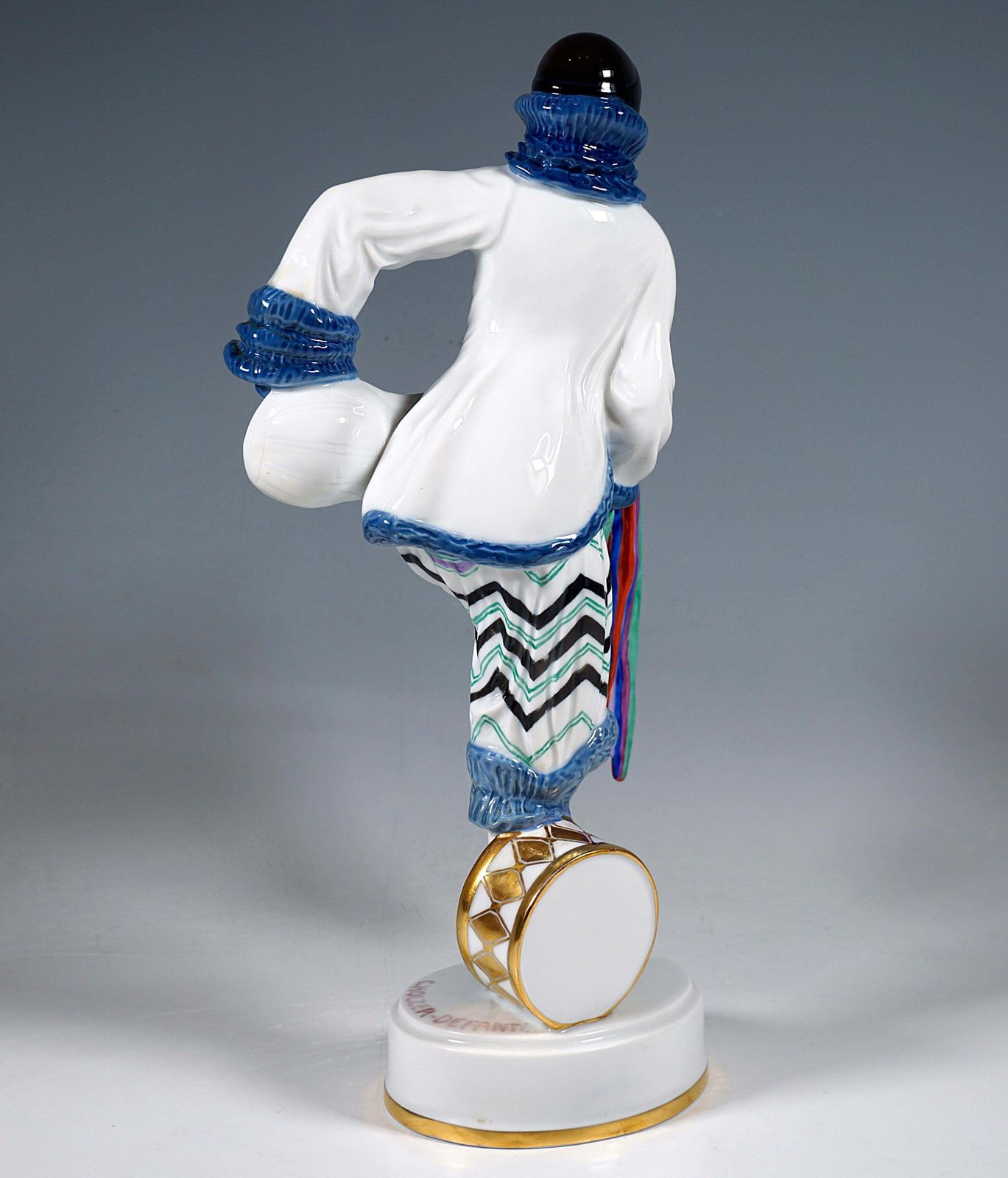 Art Déco Porcelain Figurine 'Merry March', C. Holzer Defanti, Rosenthal Germany photo for sale