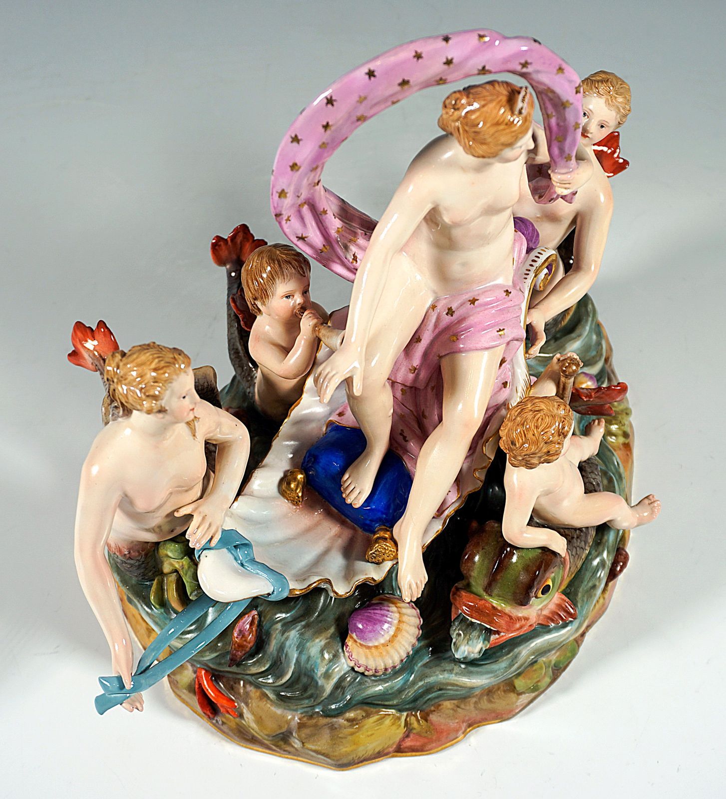 Meissen Allegorical Group 'The Water', By M.V. Acier, Germany, Around 1860 photo buy