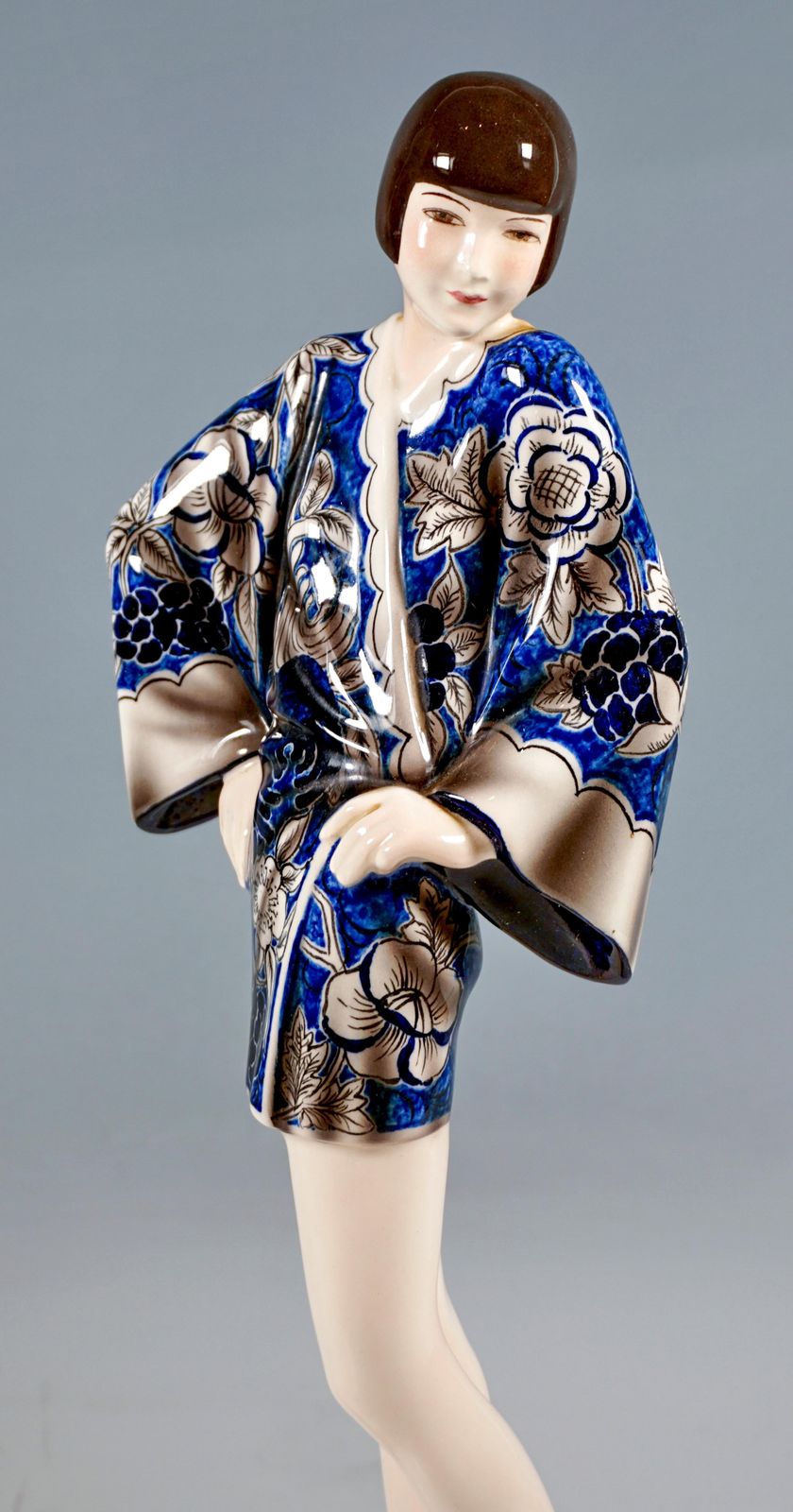 Goldscheider Art Déco Figure 'Kimono' Young Lady In Kimono By Stephan Dakon 1930 photo 4085.0