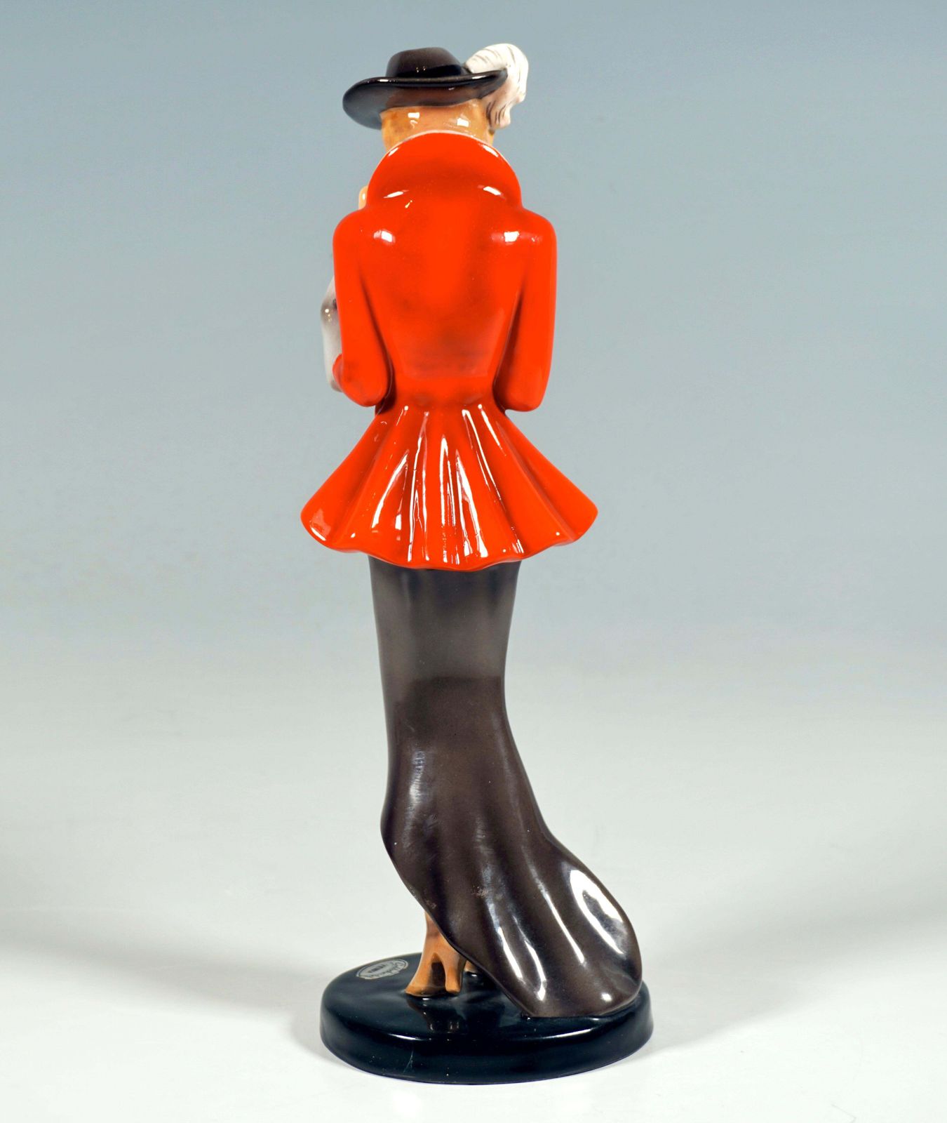 Goldscheider Art Deco Figurine, Lady In Riding Costume, By Claire Weiss, Ca 1937 photo for sale