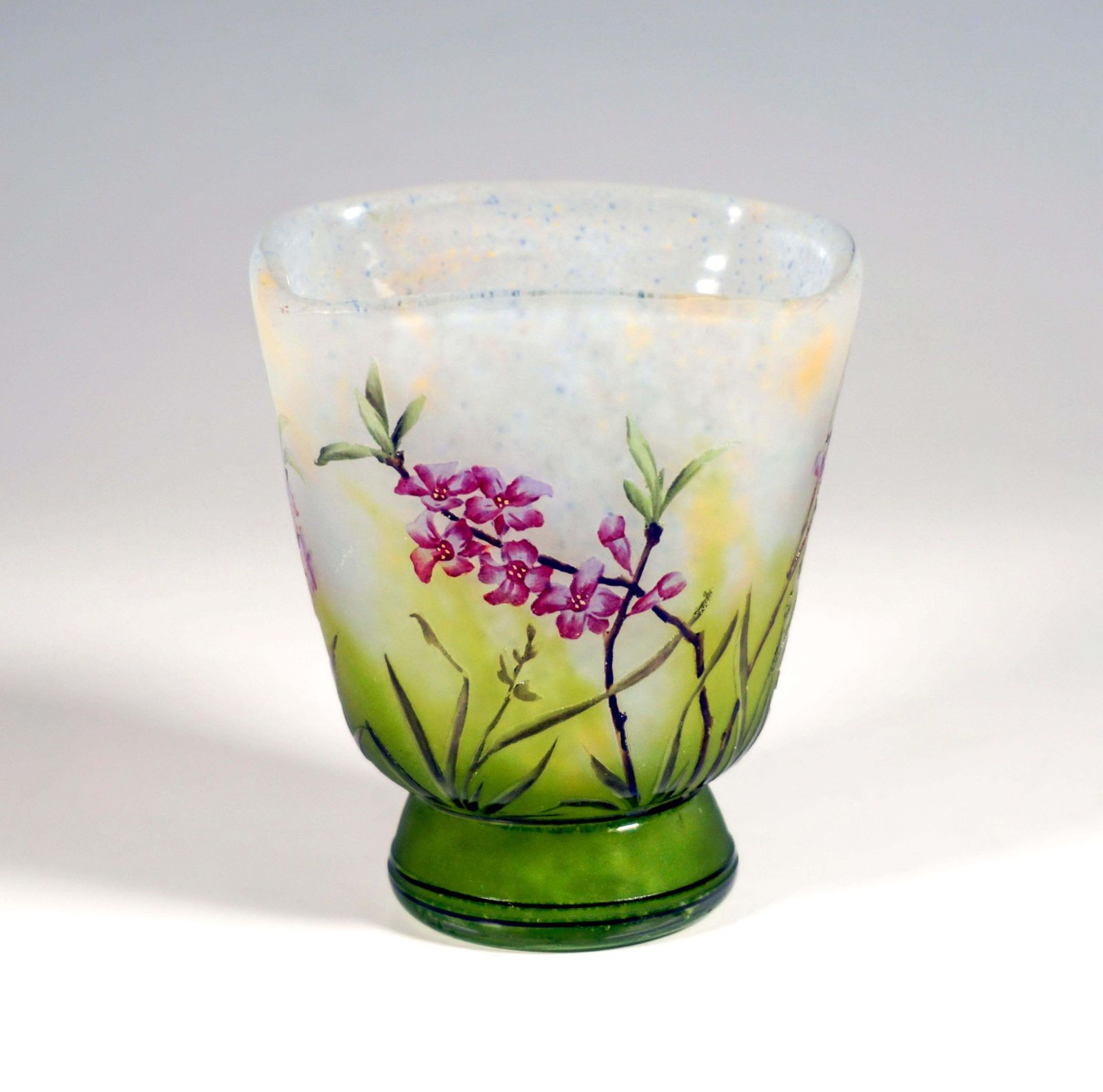 Art Nouveau Cameo Vase With Daphne Decor, Daum Nancy, France, Ca 1910 photo for sale