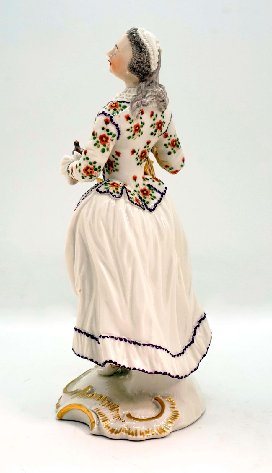 Nymphenburg Frankenthal Figurine 'Lady With Bird Cage' By Johann Friedrich Lück photo Home Decor