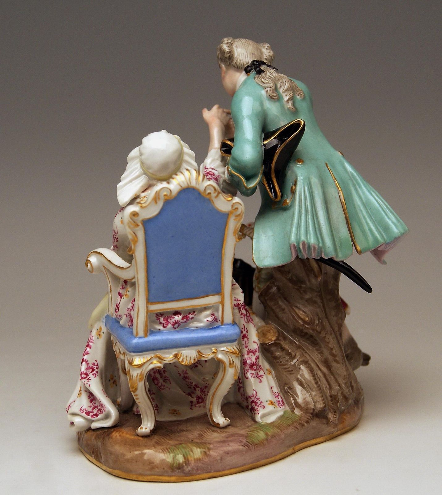 Meissen Figurines Ancient Love Legacy Hunter Model A 46 Kaendler Made Circa 1870 photo for sale