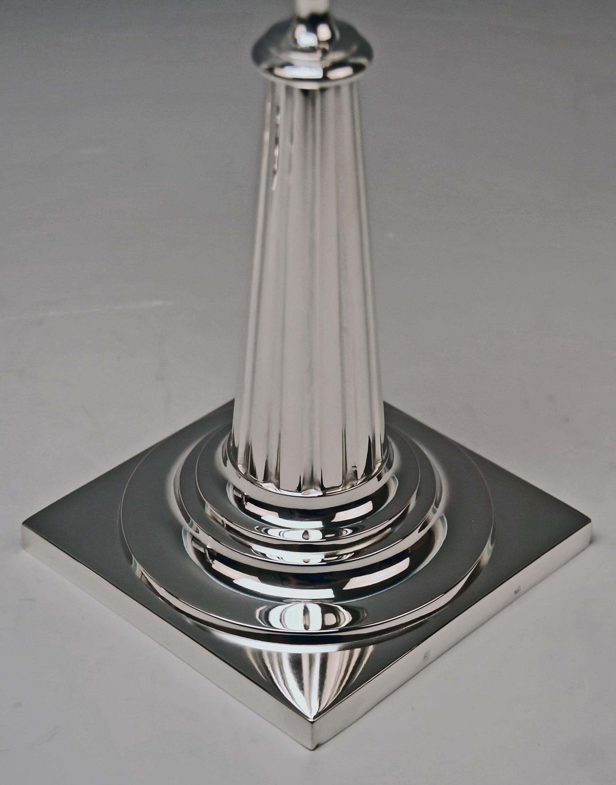 Silver Pair Of Candlesticks Period Of Classizism Augsburg Germany Haller photo 3401.0