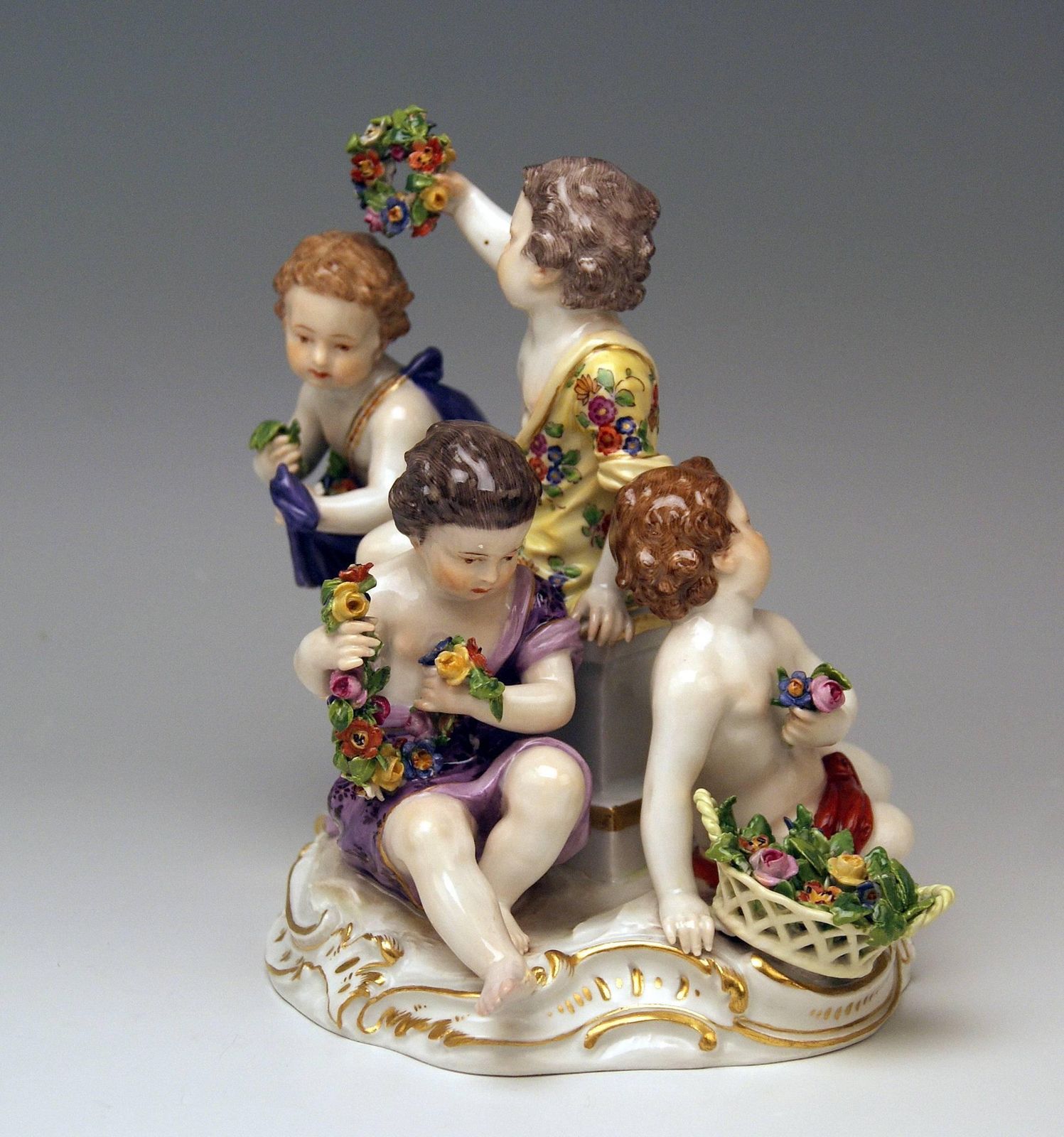 Meissen Seasons Figurines Cupids Allegory Of Spring Model 2502 Kaendler photo furniture