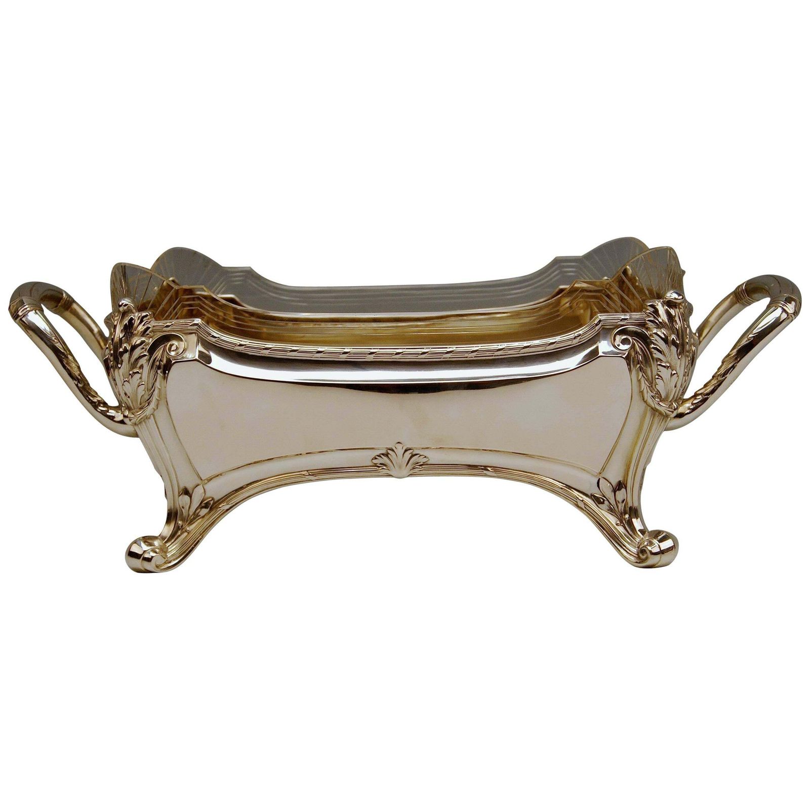 Centrepiece Silver 800 Fruit Bowl Art Nouveau Otto Wolter Germany Made 1900