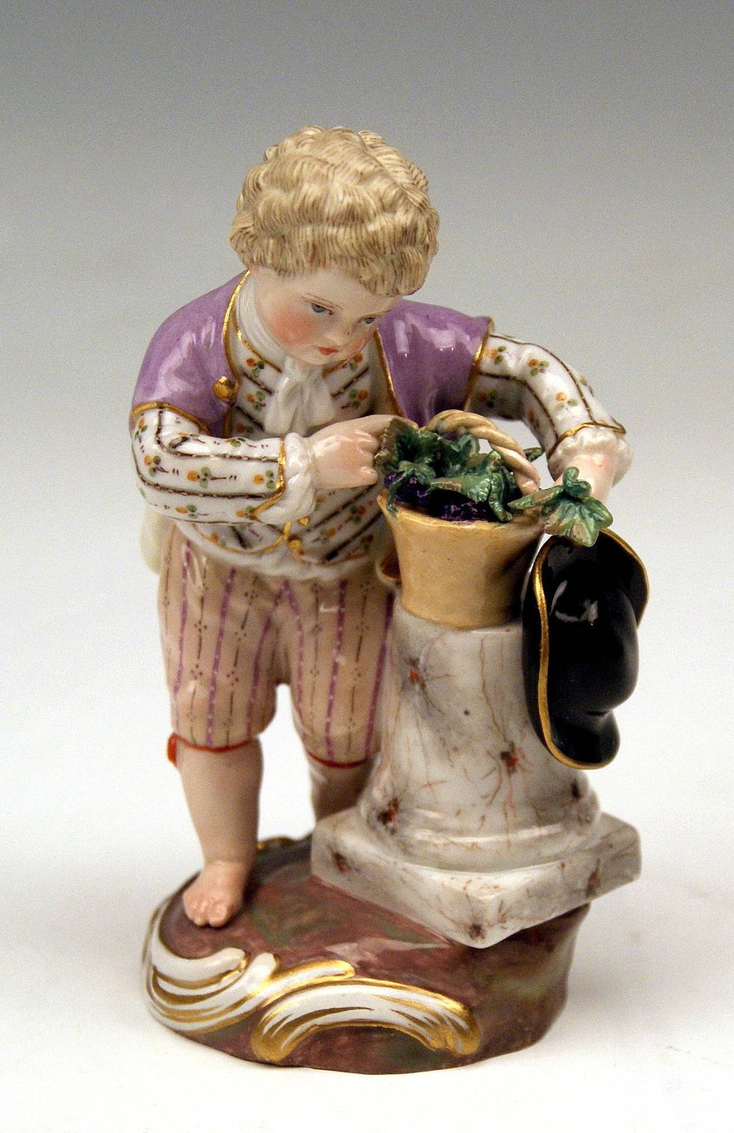 Meissen Two Children Seasons Figurines The Fall Model F 24 Acier C.1870 photo buy