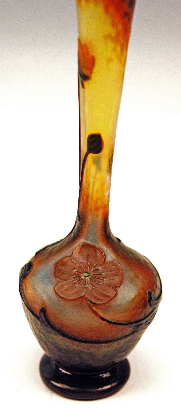 Daum Nancy Vase Flowers, Art Nouveau, France Lorraine, Circa 1895 1900 photo buy