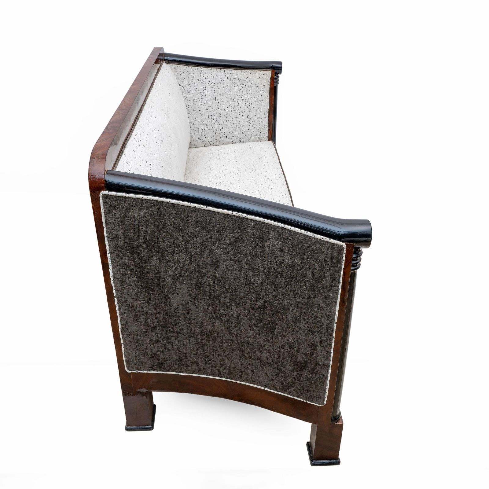 19th Century Biedermeier Mahogany Feather Two Armchairs And Sofa Vienna 1840 photo 10657.0