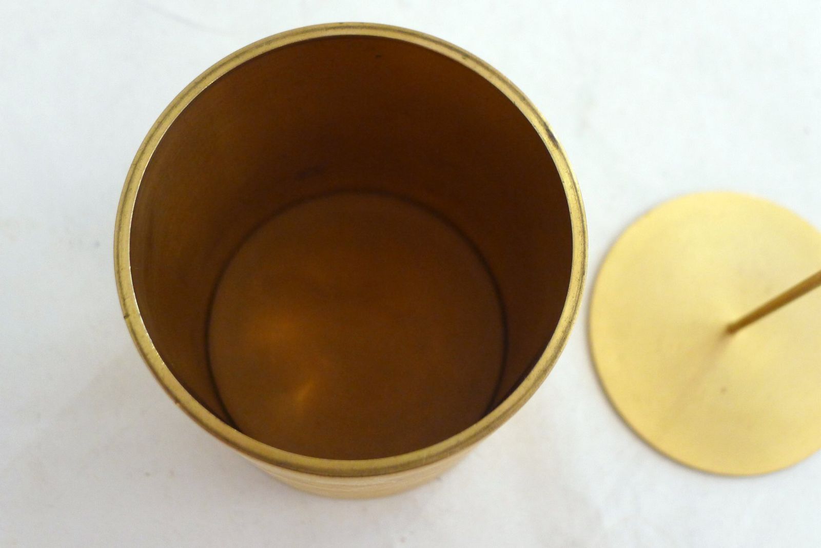 Tobacco Jar Box In Gilded Brass By Brilux For Dunhill, Switzerland, 1950s photo furniture